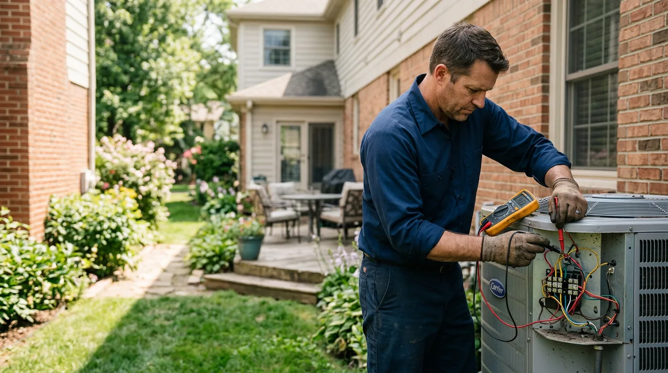 HVAC technician working near East Andover, NH